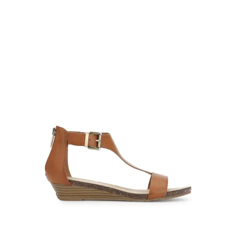 Kenneth Cole REACTION Women's Great Gal T-Strap Wedge Sandal, Toffee, 6 M US | Effortless Chic Comfort - view 2
