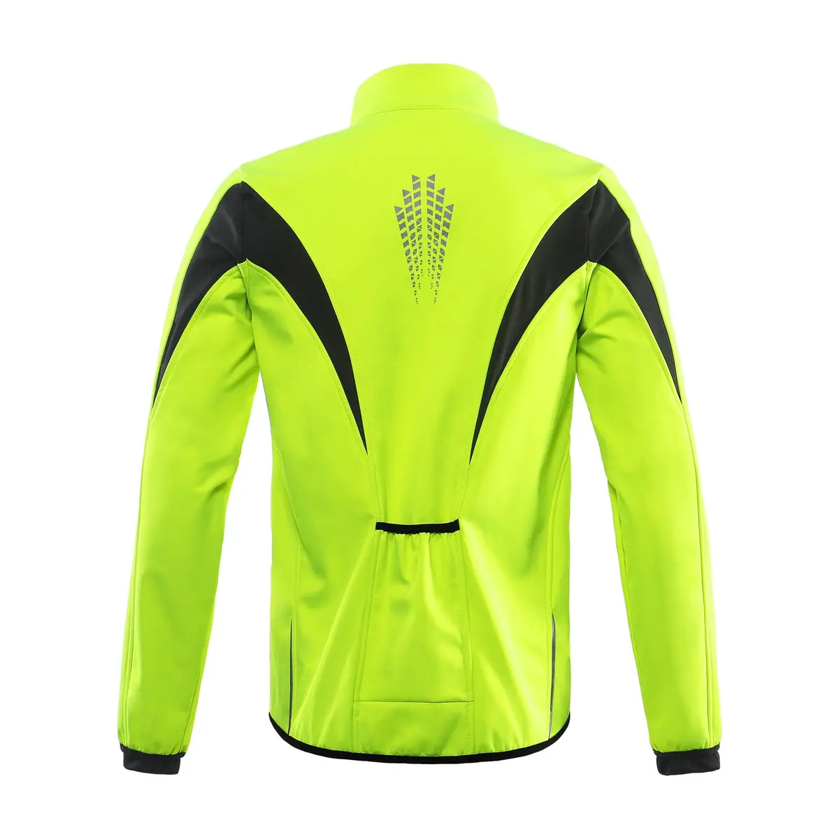 ARSUXEO Winter Cycling Jacket for Men, Fleece-Lined Softshell Green XL | Windproof & Water-Resistant - view 2