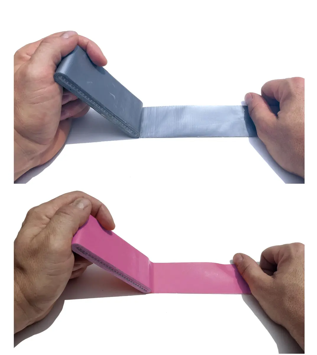 RediTape Travel Size Duct Tape 2-Pack (Silver & Bubble Gum Pink) | Pocket Size Flat Mini Roll, 5 Yards Each - view 3