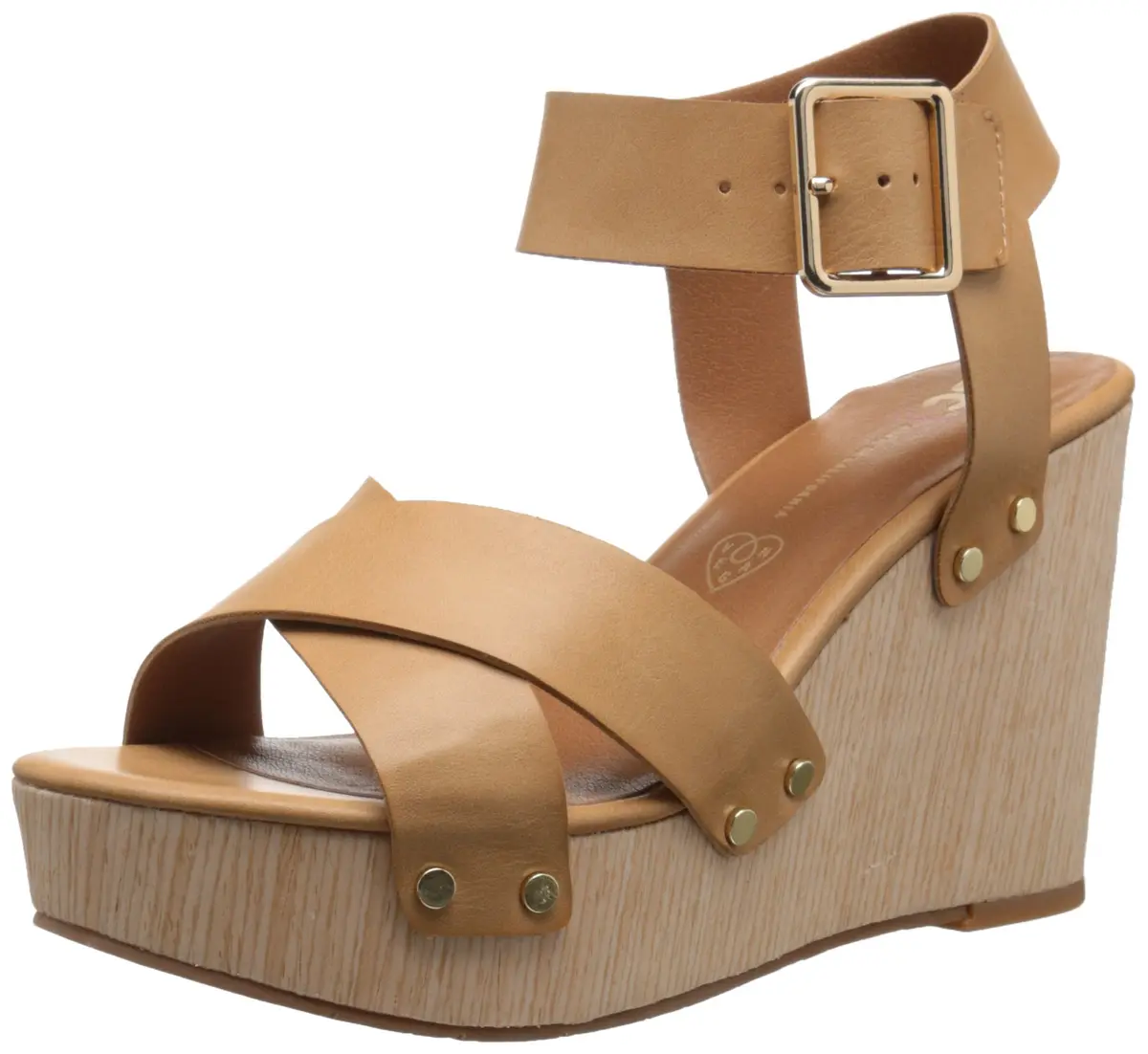 BC Women's Teeny Wedge Pump, Tan, Size 10 M US | Casual Dress Wedge with 3.75-inch Heel - main product image