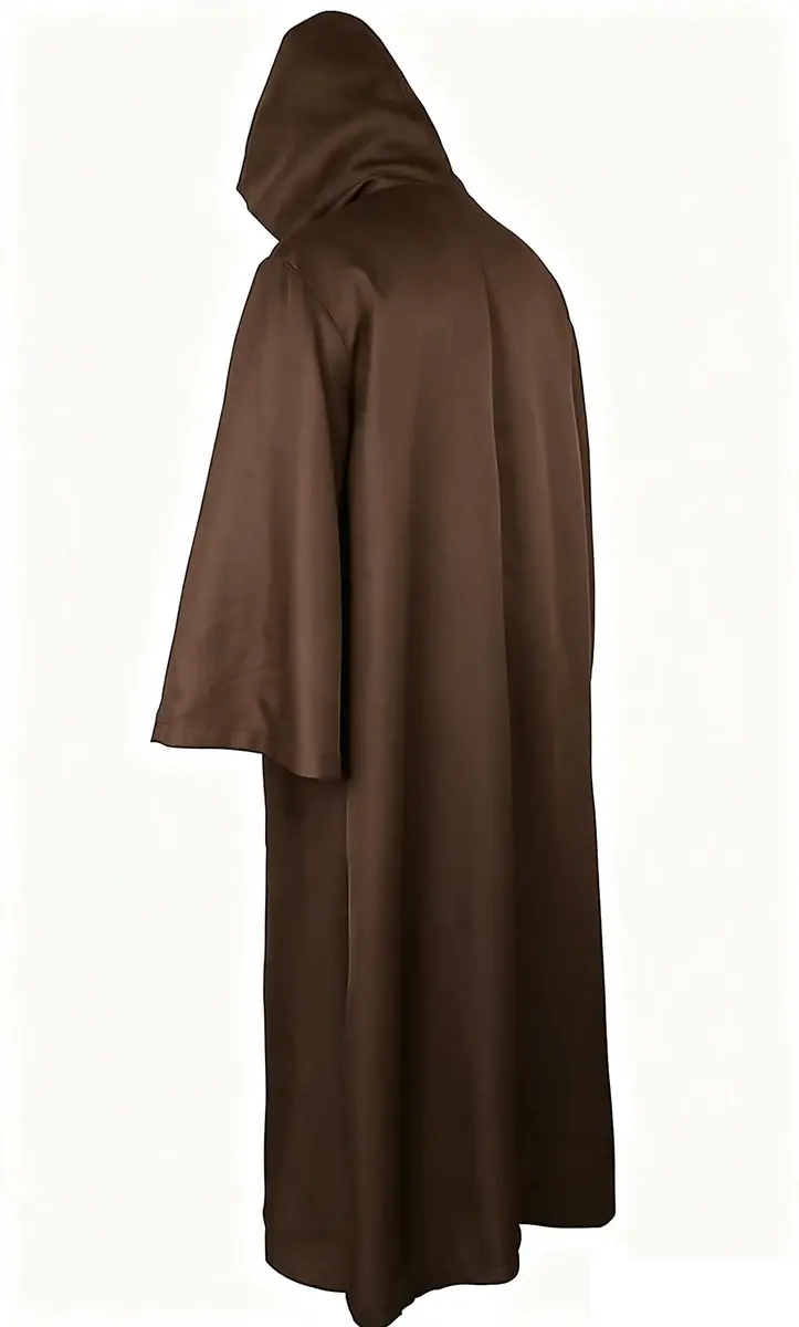 GOLDSTITCH Men Hooded Robe Cloak Knight Costume | Halloween Cosplay Outfit (in US sizes) - view 2