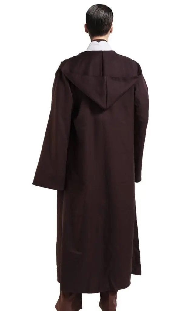 GOLDSTITCH Men Hooded Robe Cloak Knight Costume | Halloween Cosplay Outfit (in US sizes) - view 4
