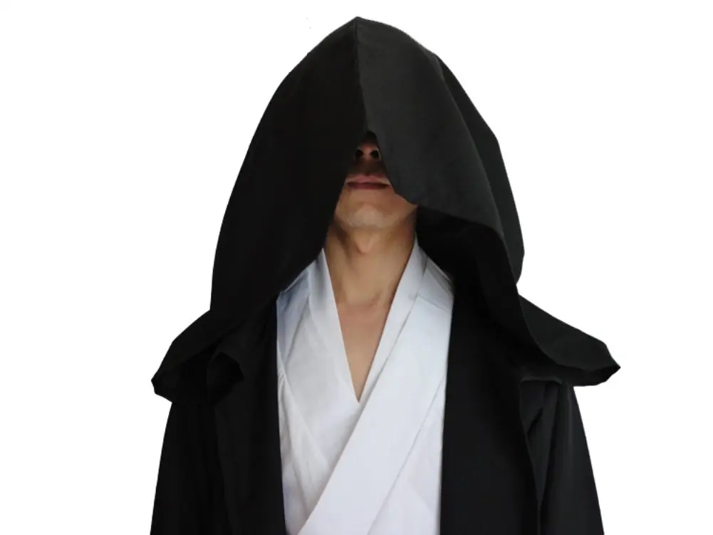 GOLDSTITCH Men Hooded Robe Cloak Knight Costume | Halloween Cosplay Adult Outfit - view 3