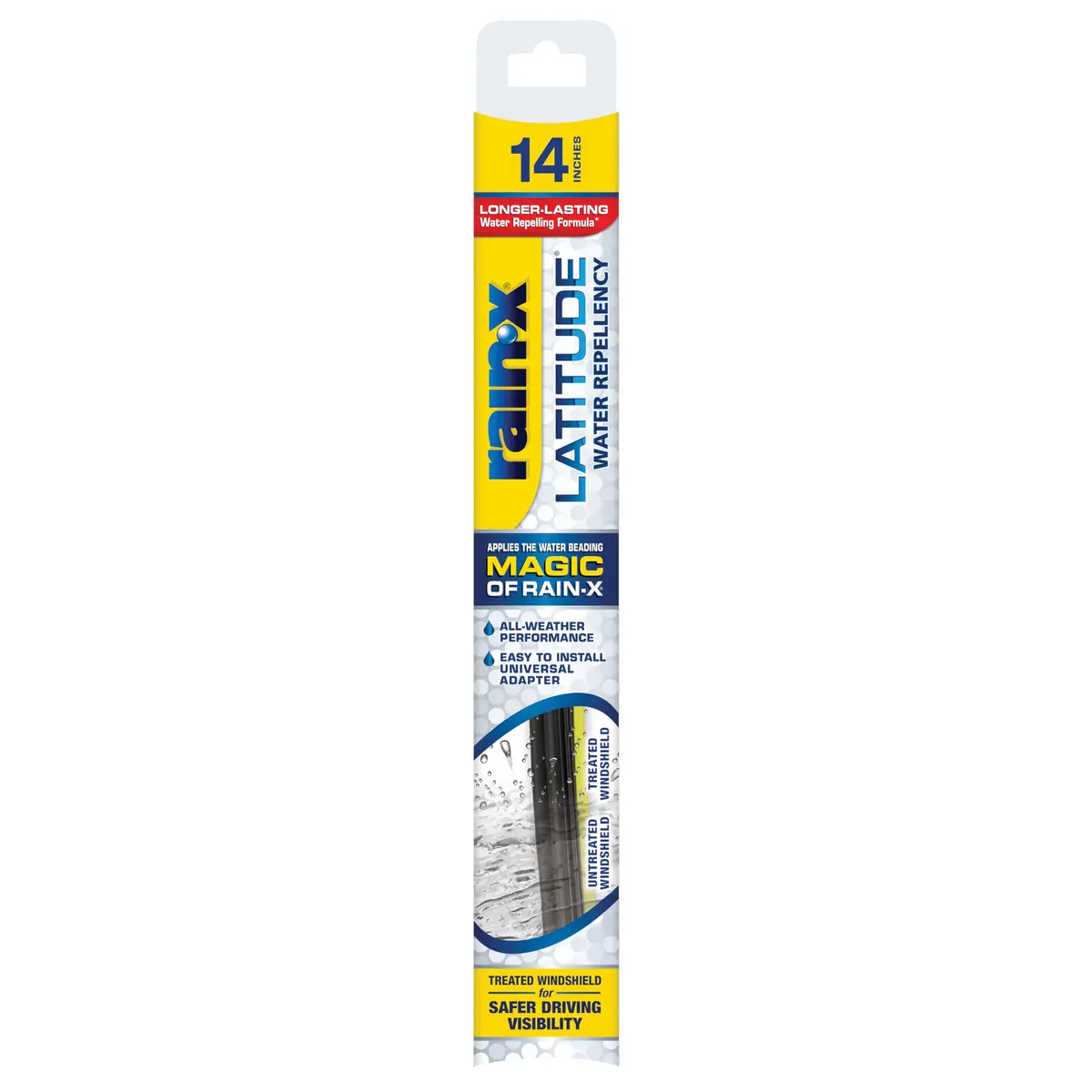 Rain-X 14" Water Repellency Wiper Blades | All Weather Streak-Free Visibility - main product image