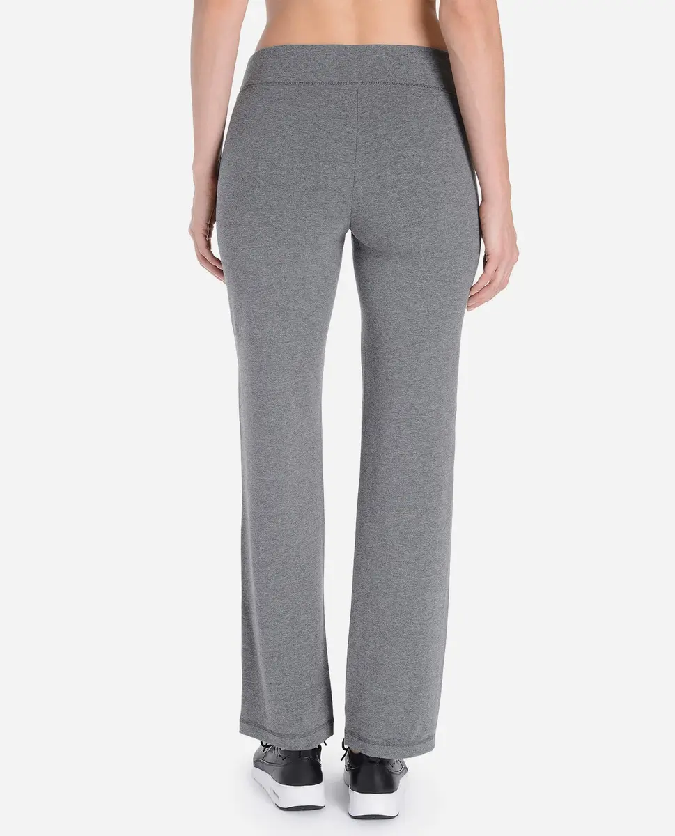 Danskin Plus Size Women's Sleek Fit Yoga Pant Charcoal 3X | Flared Leg, Mid Rise, Cotton Blend - view 3