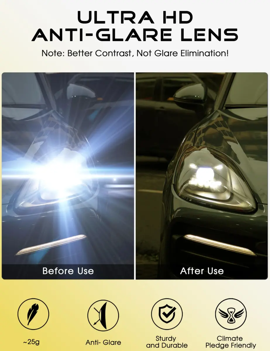 ATTCL Polarized Night Driving Glasses UV400 Anti Glare Yellow Tinted Sunglasses for Men - view 6