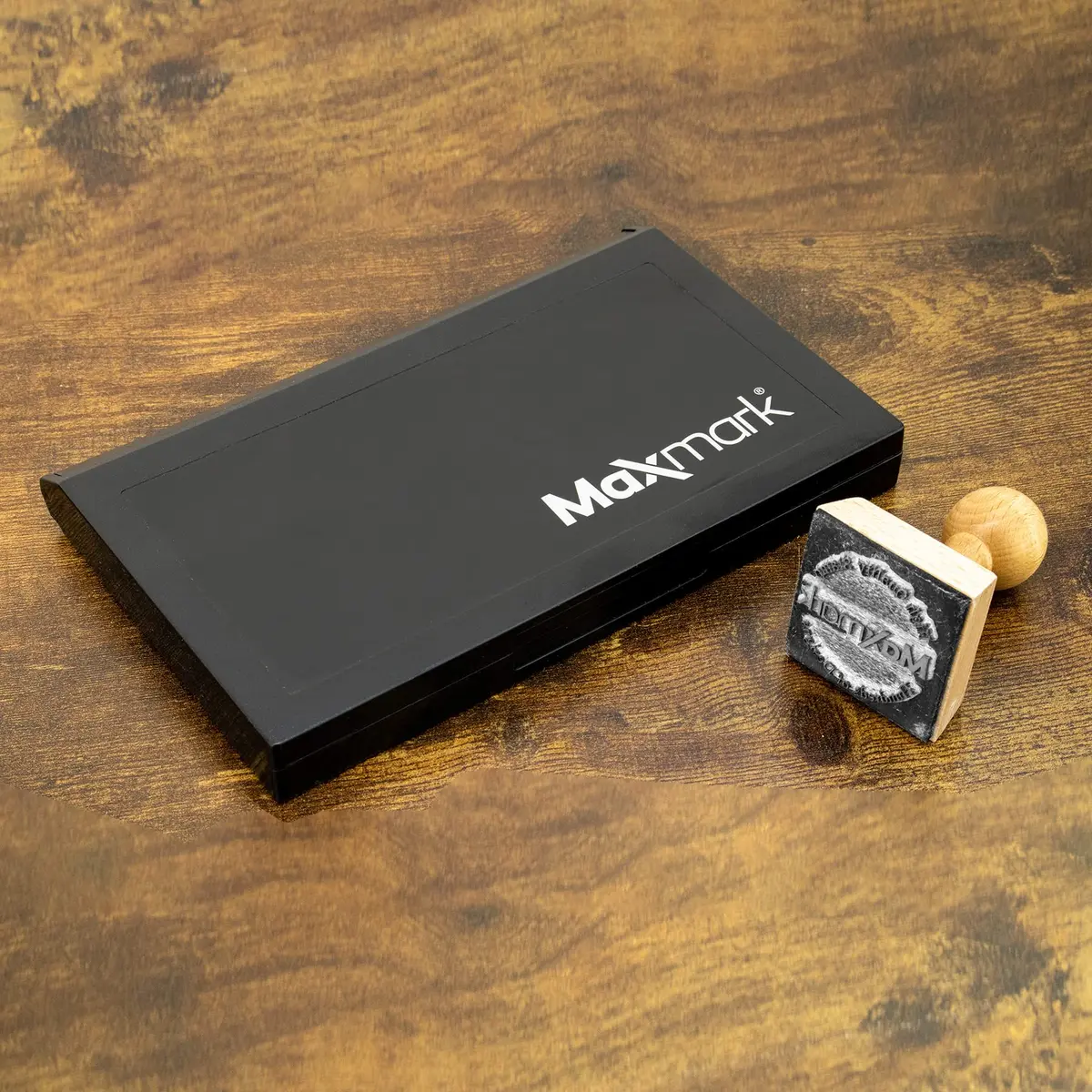 MaxMark Large Black Stamp Pad 4.25" x 7.25" | Premium Felt for Thousands of Crisp Impressions - view 6