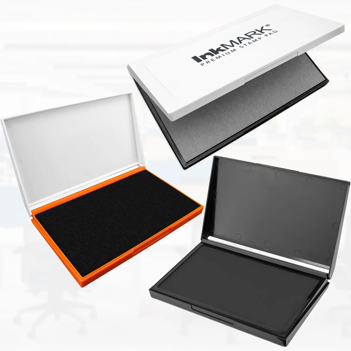 MaxMark Large Black Stamp Pad 4.25" x 7.25" | Premium Felt for Thousands of Crisp Impressions - view 2