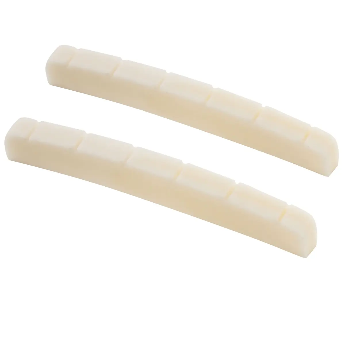Musiclily Bone Nut 43mm Slotted Curved Bottom for Electric Guitar | Real Bone, 2 pcs - view 3