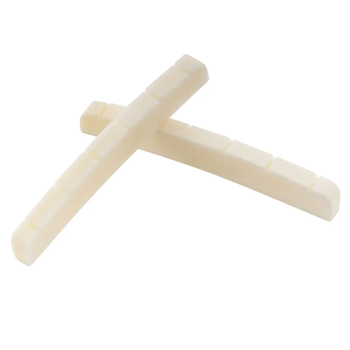 Musiclily Bone Nut 43mm Slotted Curved Bottom for Electric Guitar | Real Bone, 2 pcs - view 4