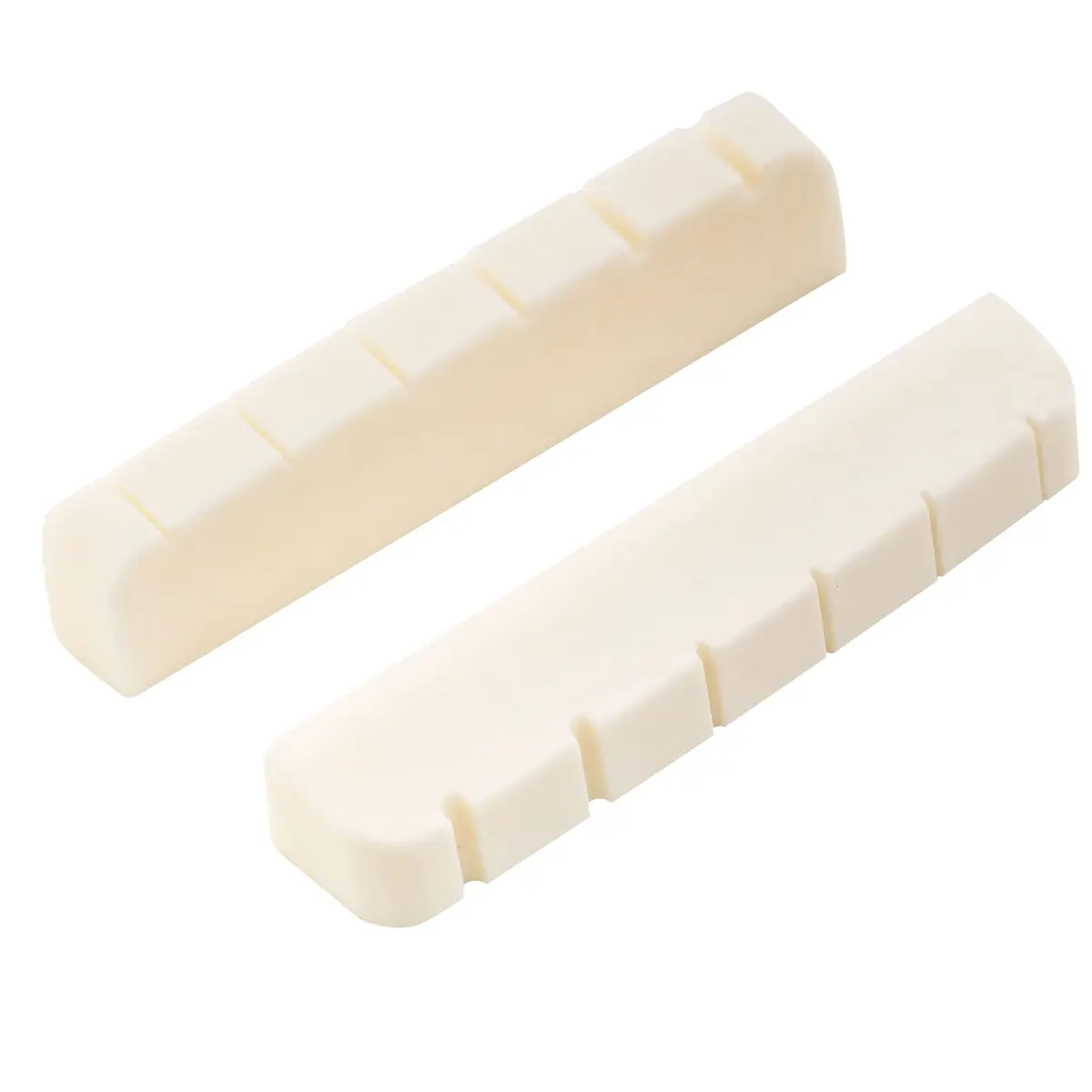 Musiclily Bone Nut for Electric Guitar 43mm | Flat Bottom Slotted Bone Nut for 6 String Guitar - view 5