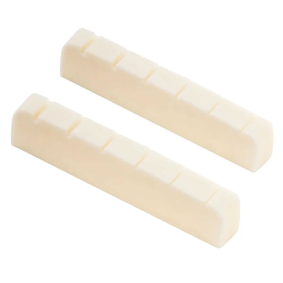 Musiclily Bone Nut for Electric Guitar 43mm | Flat Bottom Slotted Bone Nut for 6 String Guitar - view 3