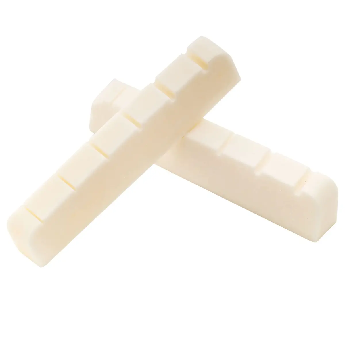 Musiclily Bone Nut for Electric Guitar 43mm | Flat Bottom Slotted Bone Nut for 6 String Guitar - view 4