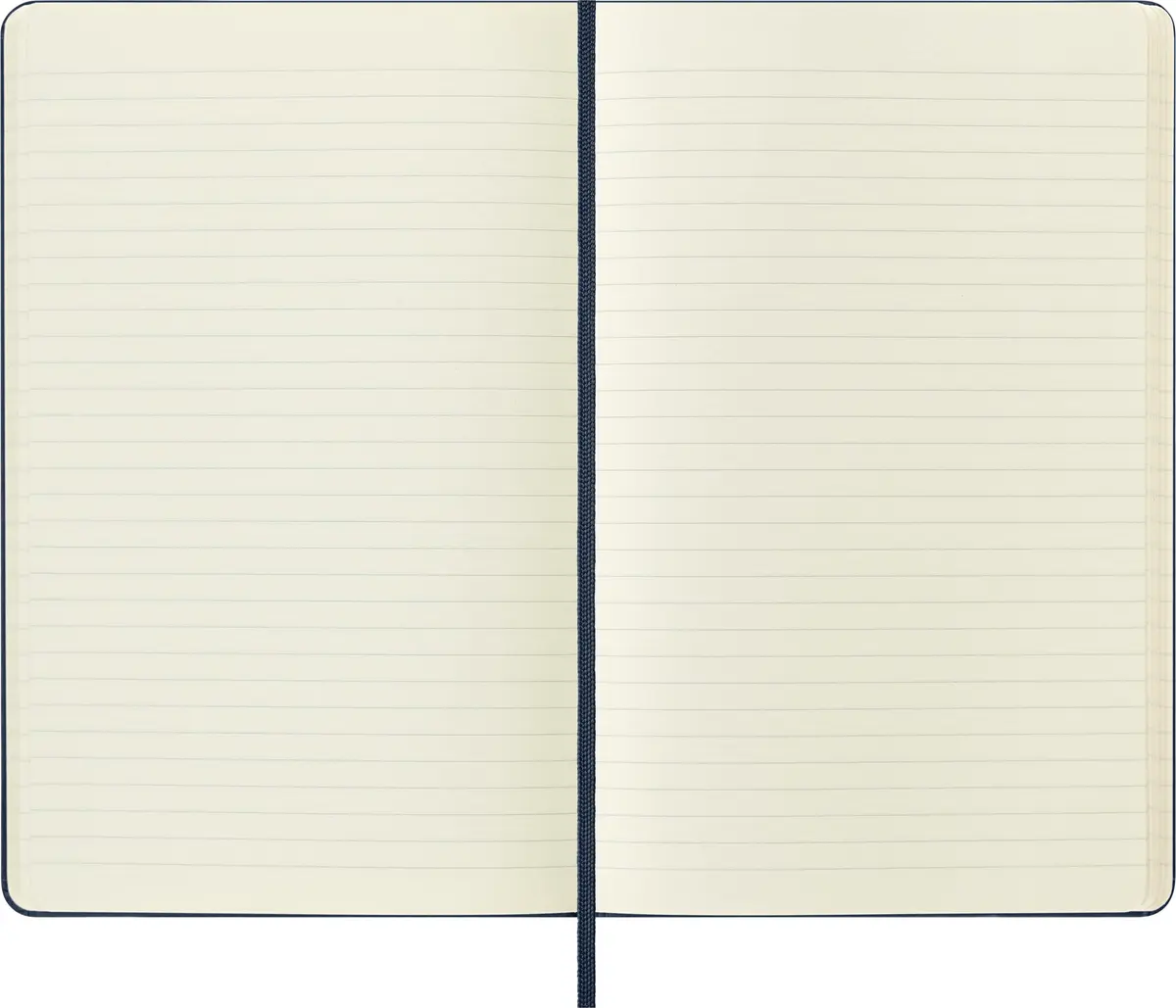 Moleskine Classic Notebook, Large, Ruled, Sapphire Blue, Hard Cover (5 x 8.25) | Acid-Free, 240 Pages, Durable Cover - view 3