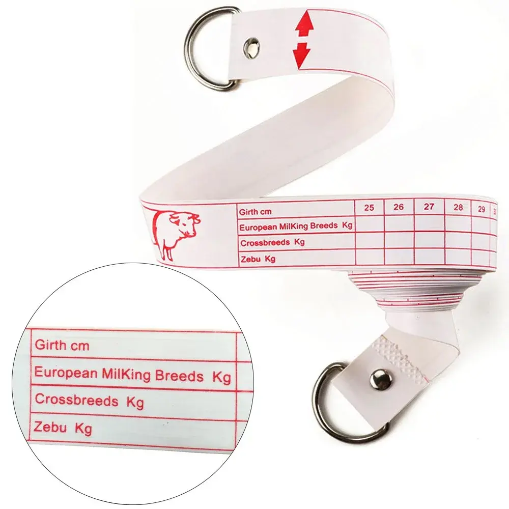 WIN TAPE Professional Cattle Weight (KG) & Height (CM) Tape Measure | Accurate Livestock Measurement - view 2