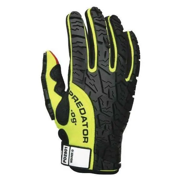 MCR Safety Predator Textured PU Coated Synthetic Leather Palm Gloves, Lime, Medium (1 Pair) | ANSI Cut Level A2 - view 5
