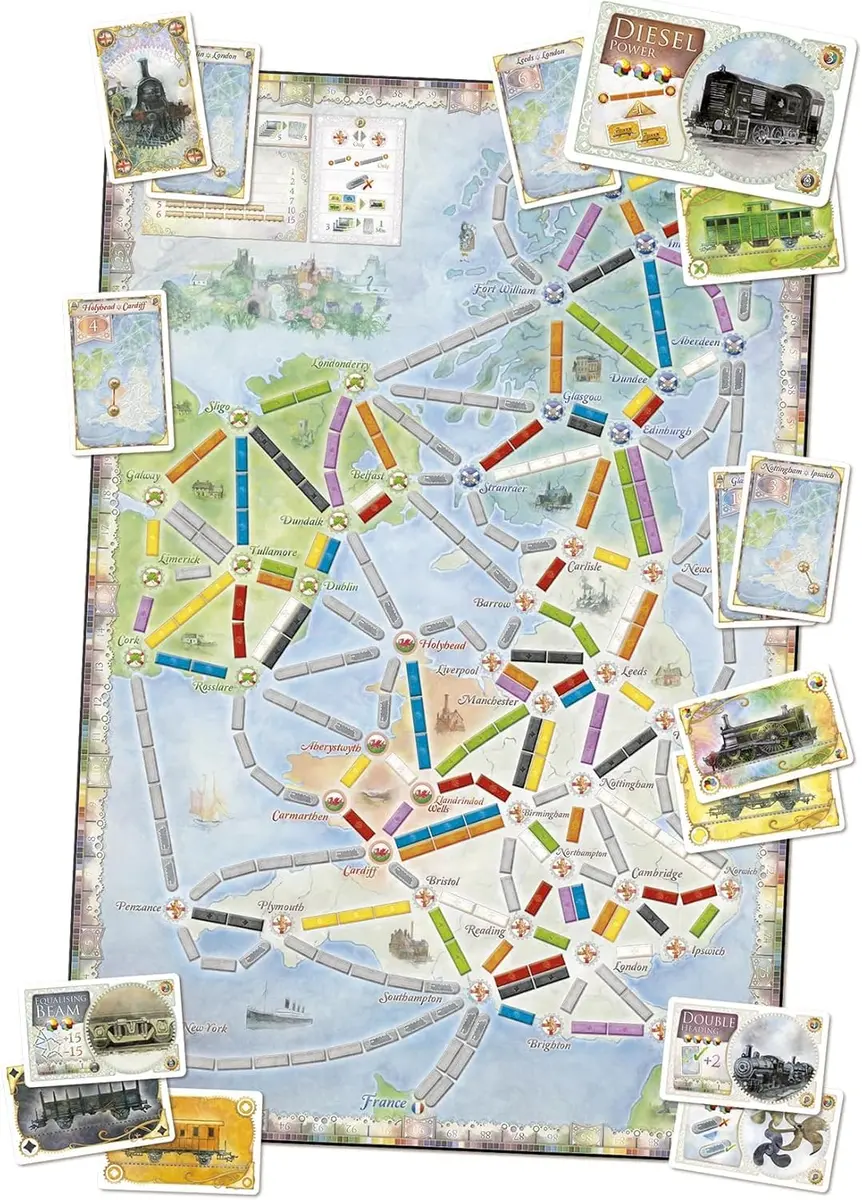 Days of Wonder Ticket to Ride United Kingdom + Pennsylvania Board Game Expansion | Strategy Family Game for Kids & Adults - view 2