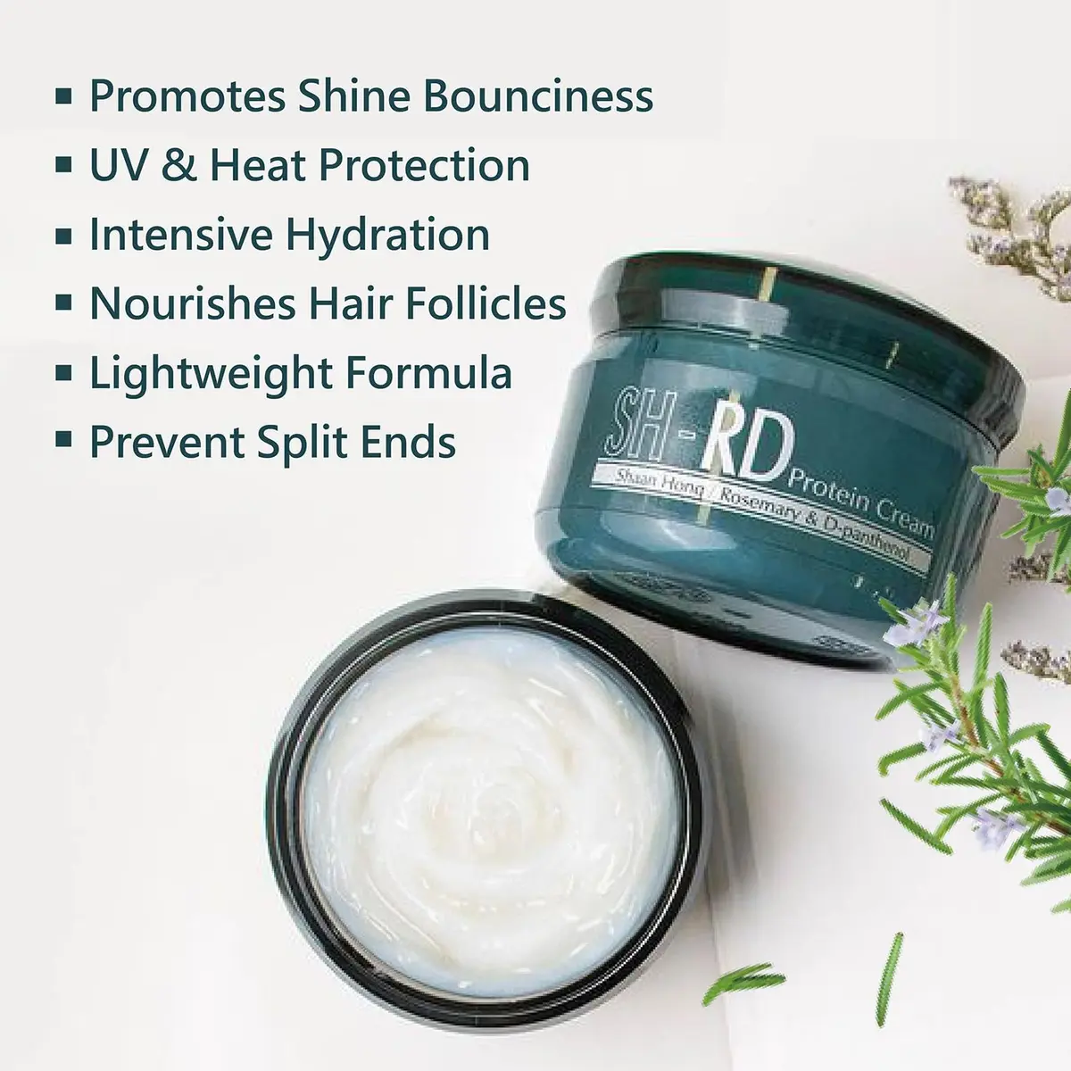 SH-RD Protein Cream Leave-In Conditioner 150ml (5.1 Fl Oz) | Repairs Dry Damaged Hair & Split Ends - view 2