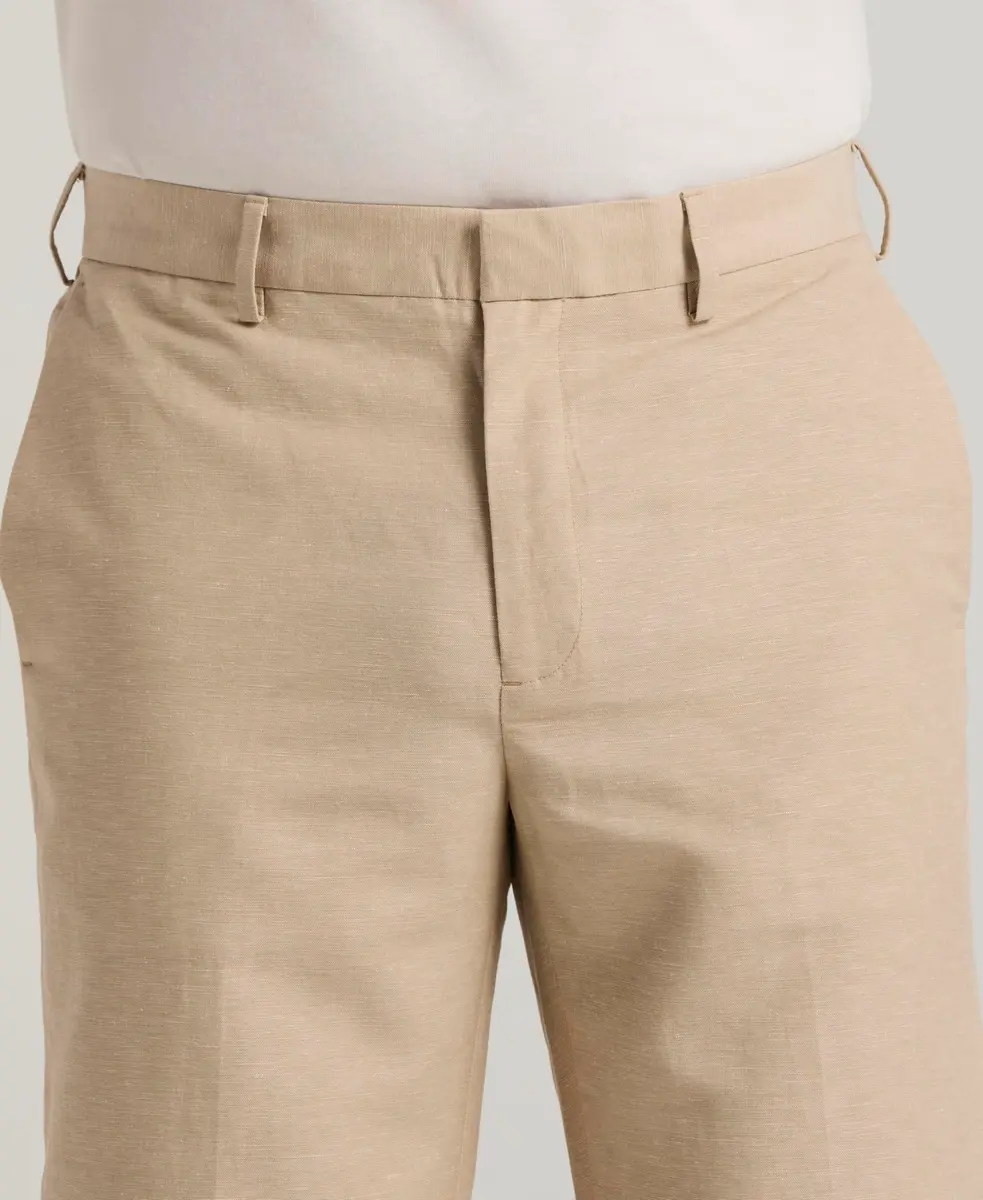 Cubavera Men's Flat Front Linen Blend Dress Pant (Waist 30-54 Big & Tall) | Breathable, Lightweight & Durable Khaki - view 4
