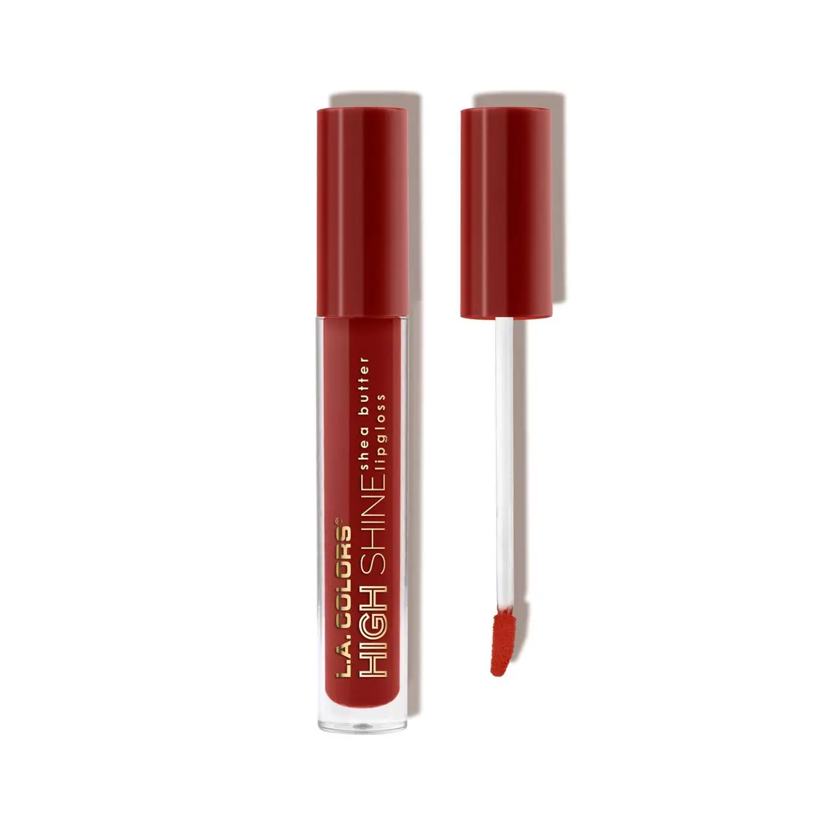 L.A. COLORS High Shine Lipgloss Scarlett 0.14 oz (4 ml) | Shea Butter & Vitamin E Enriched - main product image