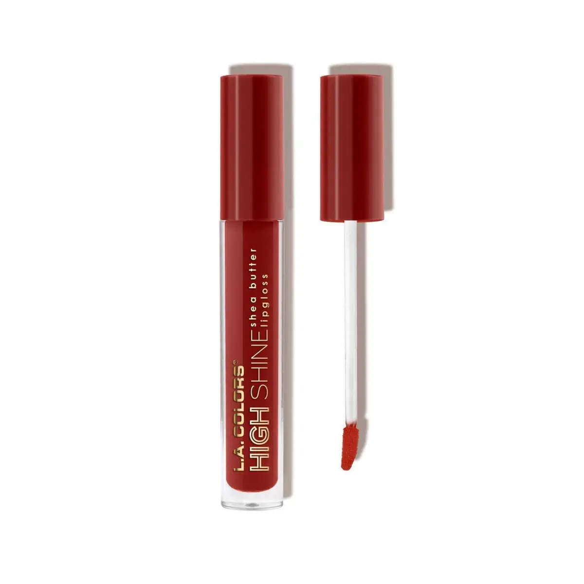 L.A. COLORS High Shine Lipgloss Scarlett 0.14 oz (4 ml) | Shea Butter & Vitamin E Enriched - view 2