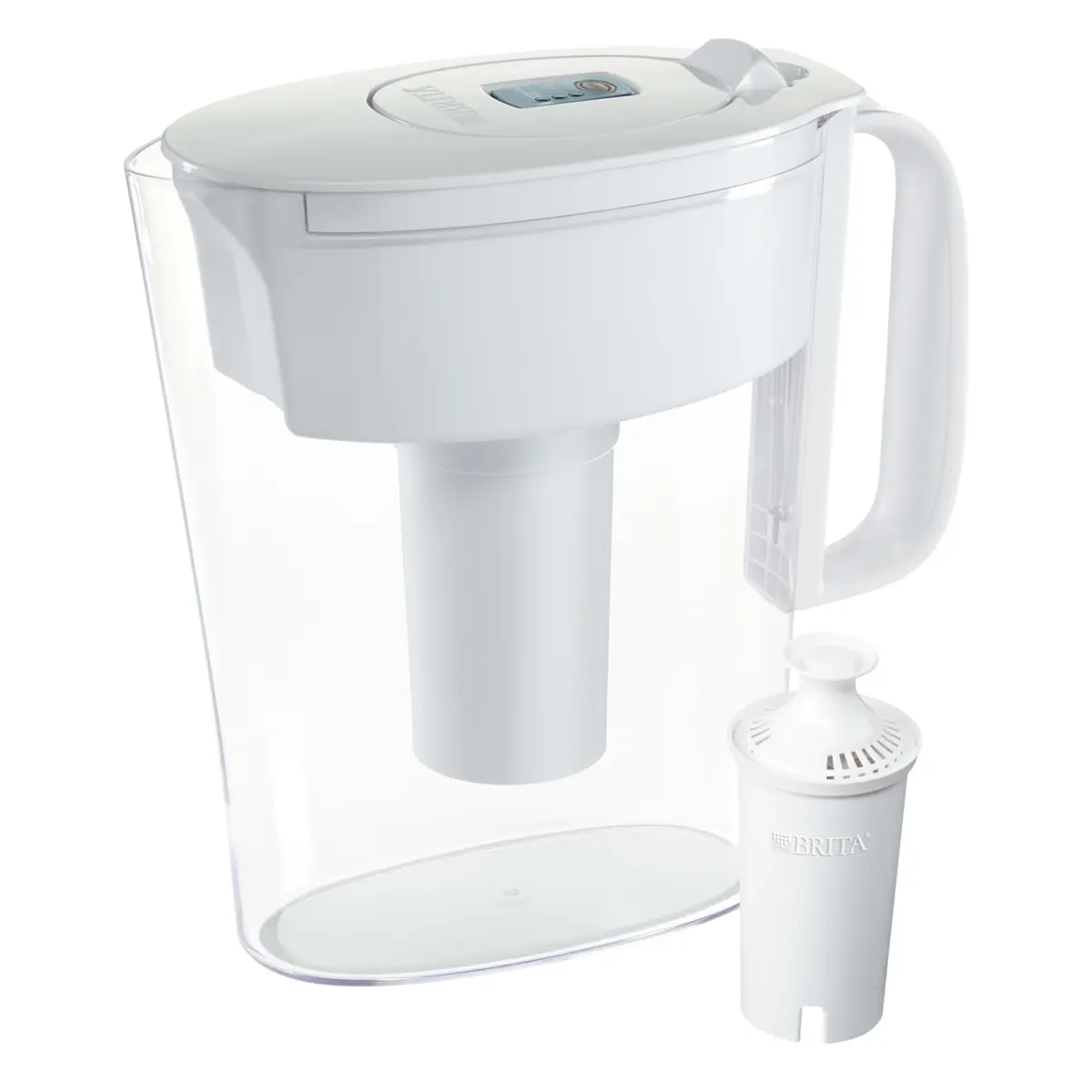 BRITA Water Filter Pitcher 6-Cup | BPA Free, Lasts 2 Months, White - main product image