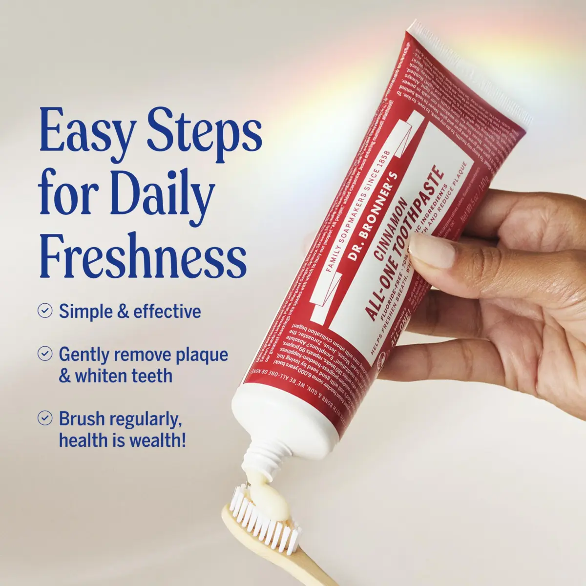 Dr. Bronner's Cinnamon All-One Toothpaste 450g (16 oz) | Fluoride-Free & Vegan - view 5