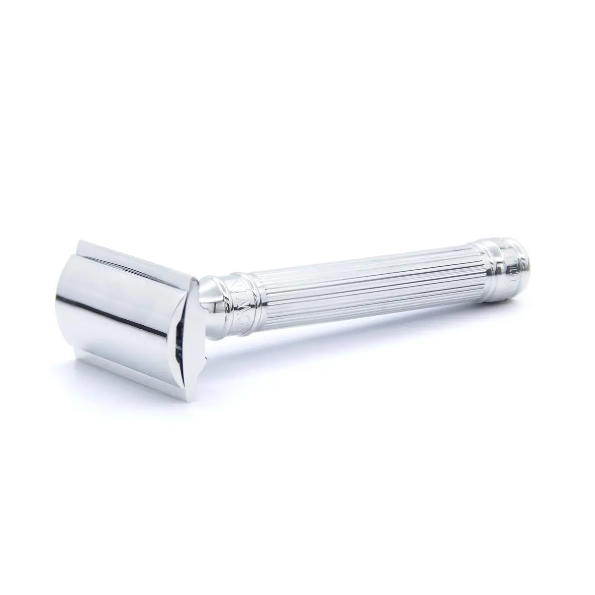 Edwin Jagger Chrome Lined Double Edge Razor - Long Handle | Luxury Wet Grip for Close Shaves - view 5