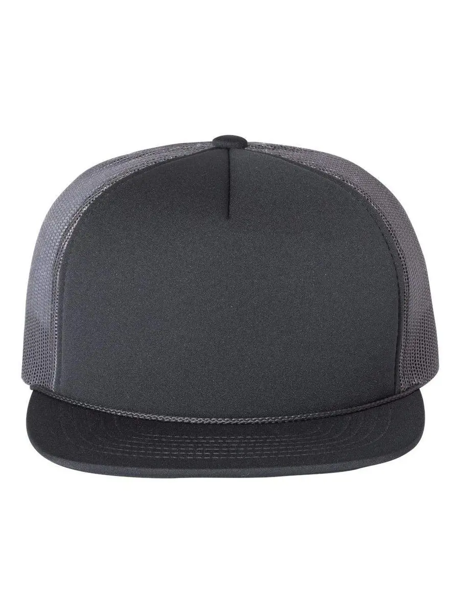 R RICHARDSON Foamie Trucker Snapback One Size Charcoal | Structured, Adjustable Cap for Men & Women - view 2