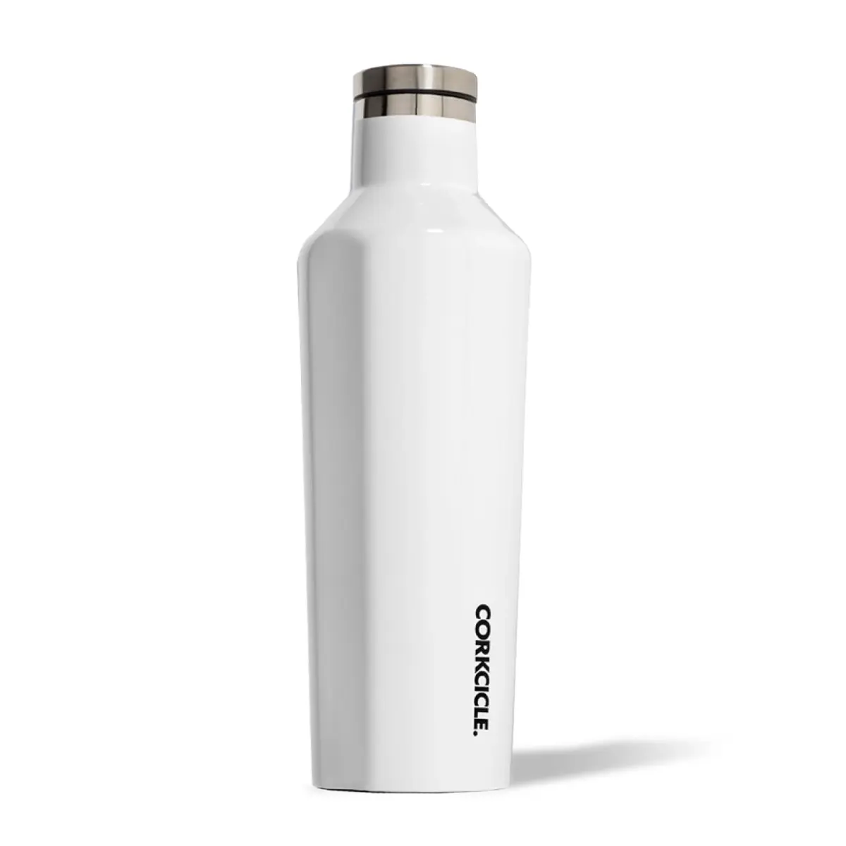Corkcicle Classic Canteen 16 oz Triple Insulated Bottle, Gloss White | Keeps Drinks Cold 25 Hrs, Hot 12 Hrs - main product image