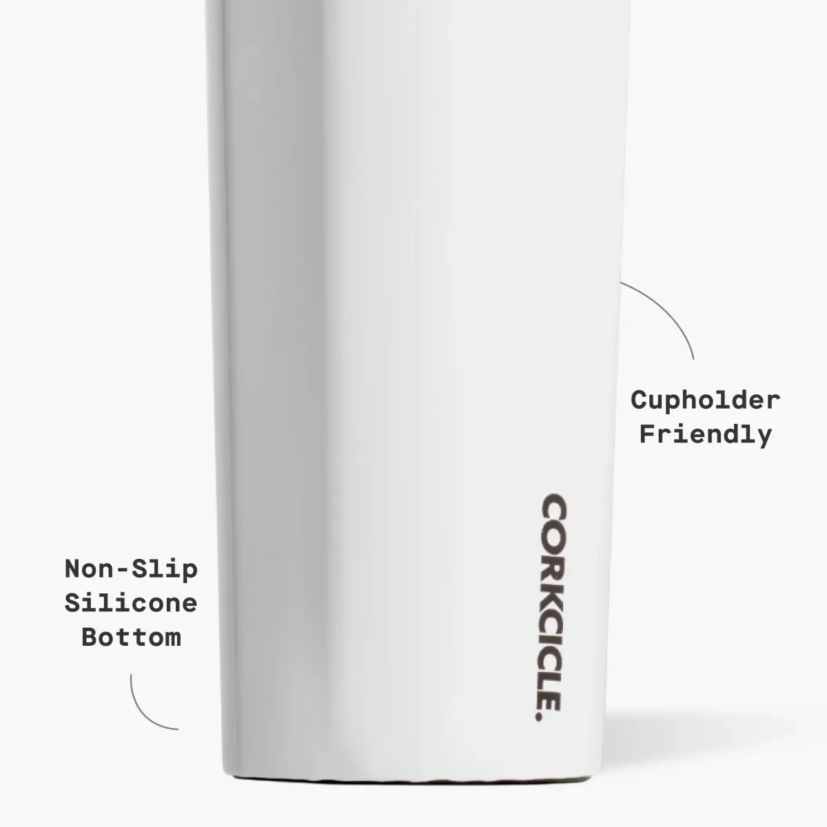 Corkcicle Classic Canteen 16 oz Triple Insulated Bottle, Gloss White | Keeps Drinks Cold 25 Hrs, Hot 12 Hrs - view 4