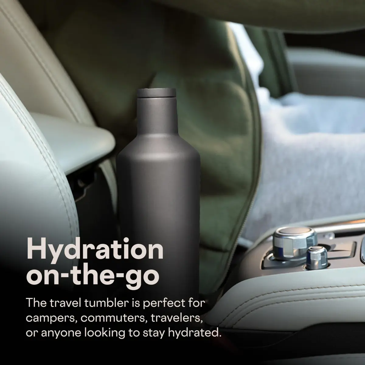 Corkcicle Classic Canteen 750ml (25 oz) Triple Insulated Bottle, Black | Keeps Drinks Cold 25 Hrs, Hot 13 Hrs - view 6