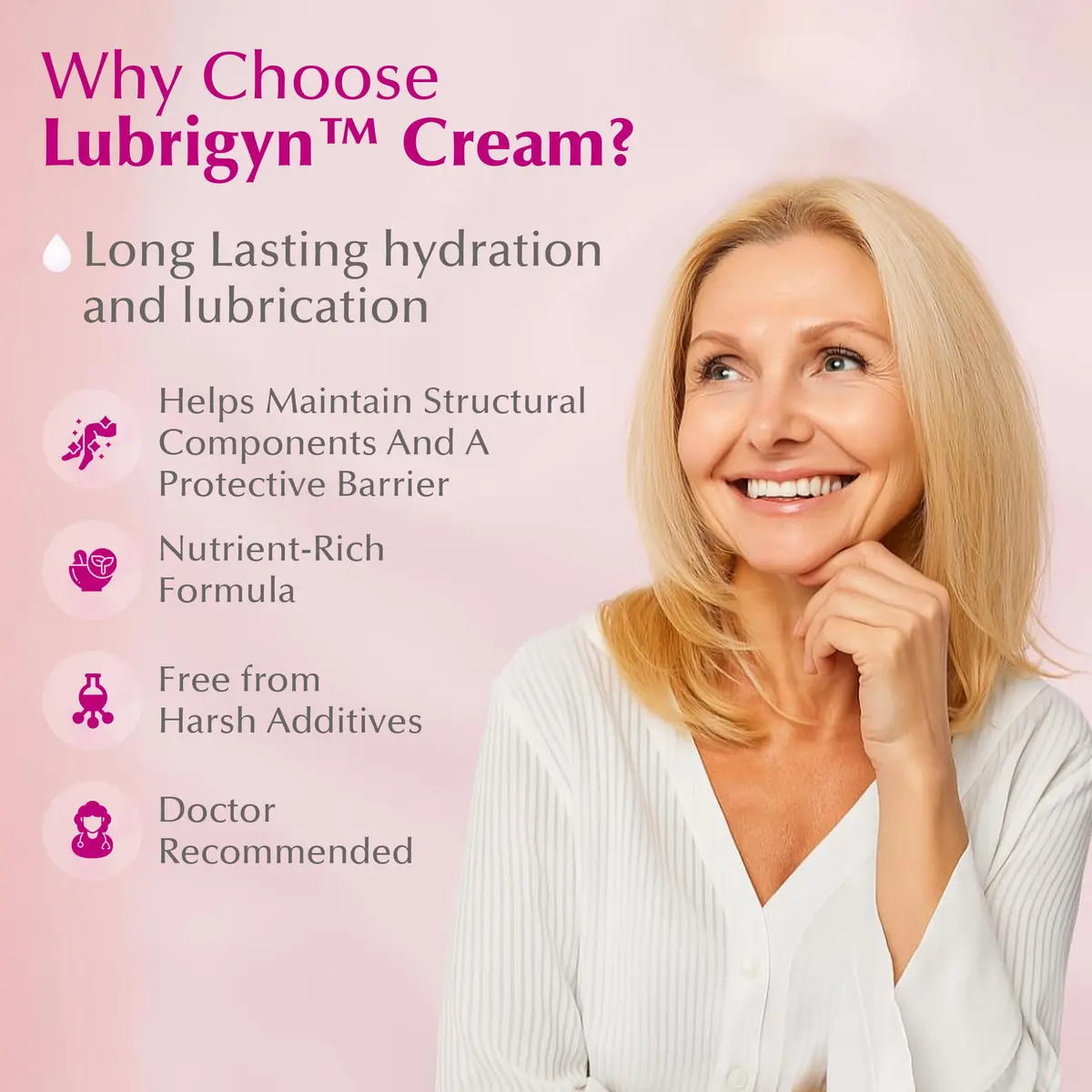 Lubrigyn Cream for Feminine Care 1.7 fl oz | Moisturizing Intimate Lubricant with Hyaluronic Acid - view 6