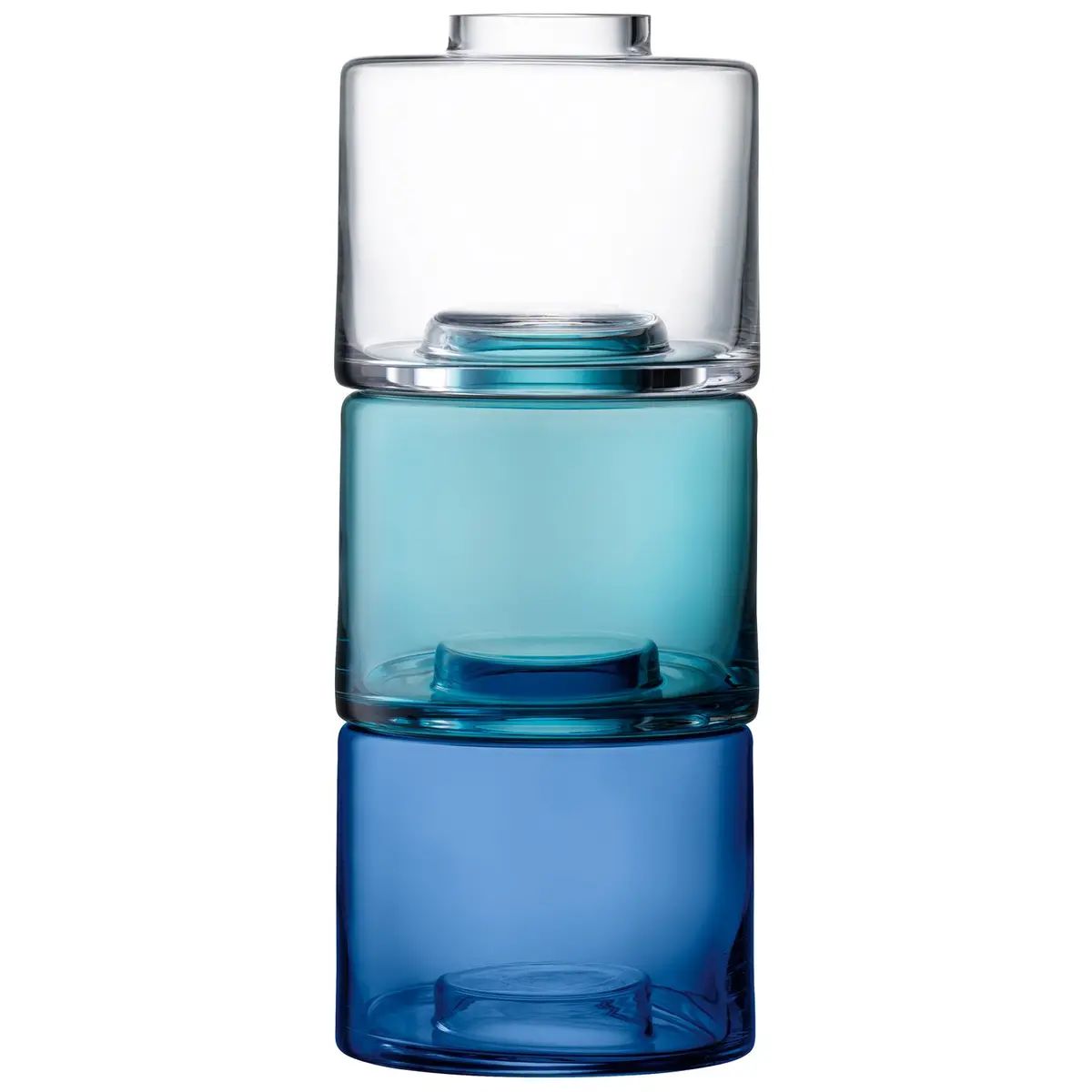 LSA International Stack Vase Trio 41.5 cm (16.25") | Handmade Mouth Blown Glass - view 2