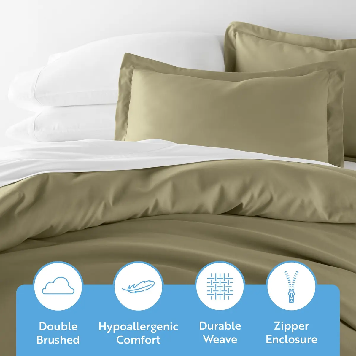 Linen Market Soft Brushed Microfiber Duvet Cover Set King | Luxurious & Durable (70-120 chars) - view 3