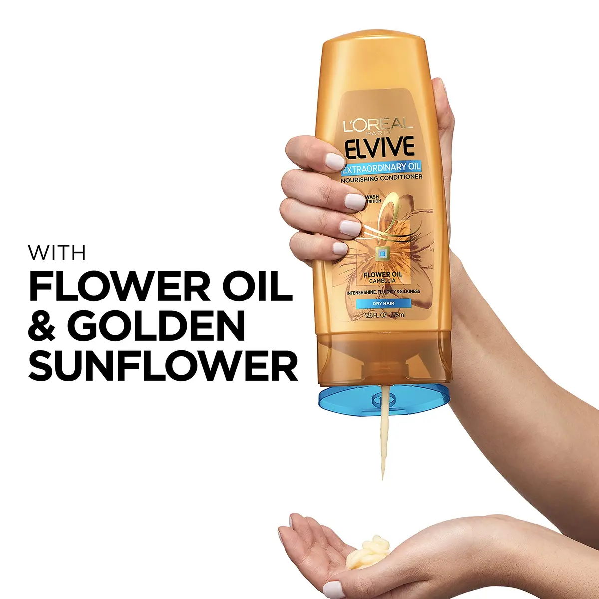 L'Oreal Paris Elvive Extraordinary Oil Nourishing Conditioner 12.6 Fl Oz | Deep Hydration for Dry Hair - view 3