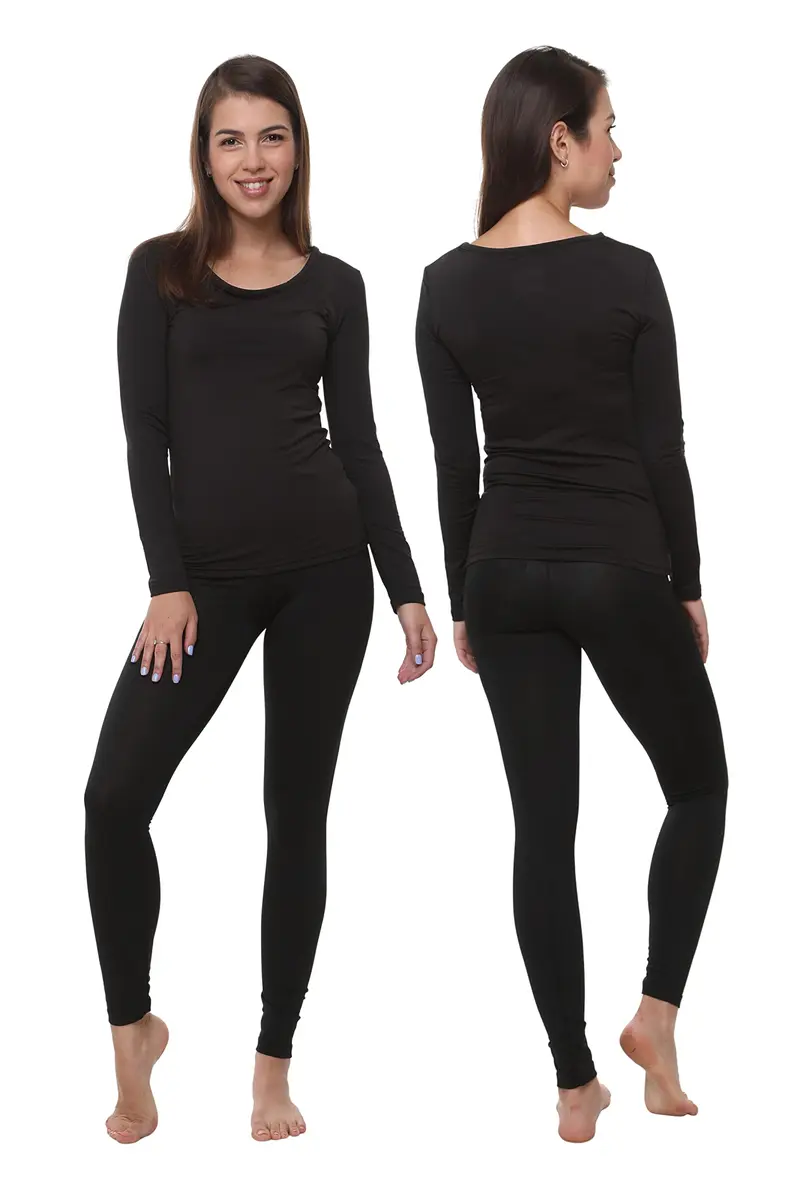 Ultra Dry Women Thermal Set Black Medium | Lightweight Fleece & Flexibility - main product image