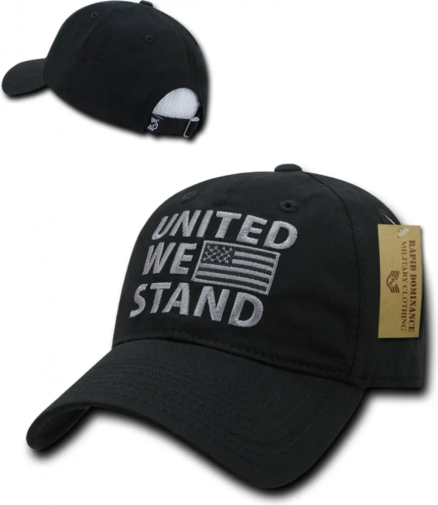 Rapid Dominance Relaxed Graphic Cap, Black | Classic Dad Hat with Embroidered Logo (One Size) - view 2