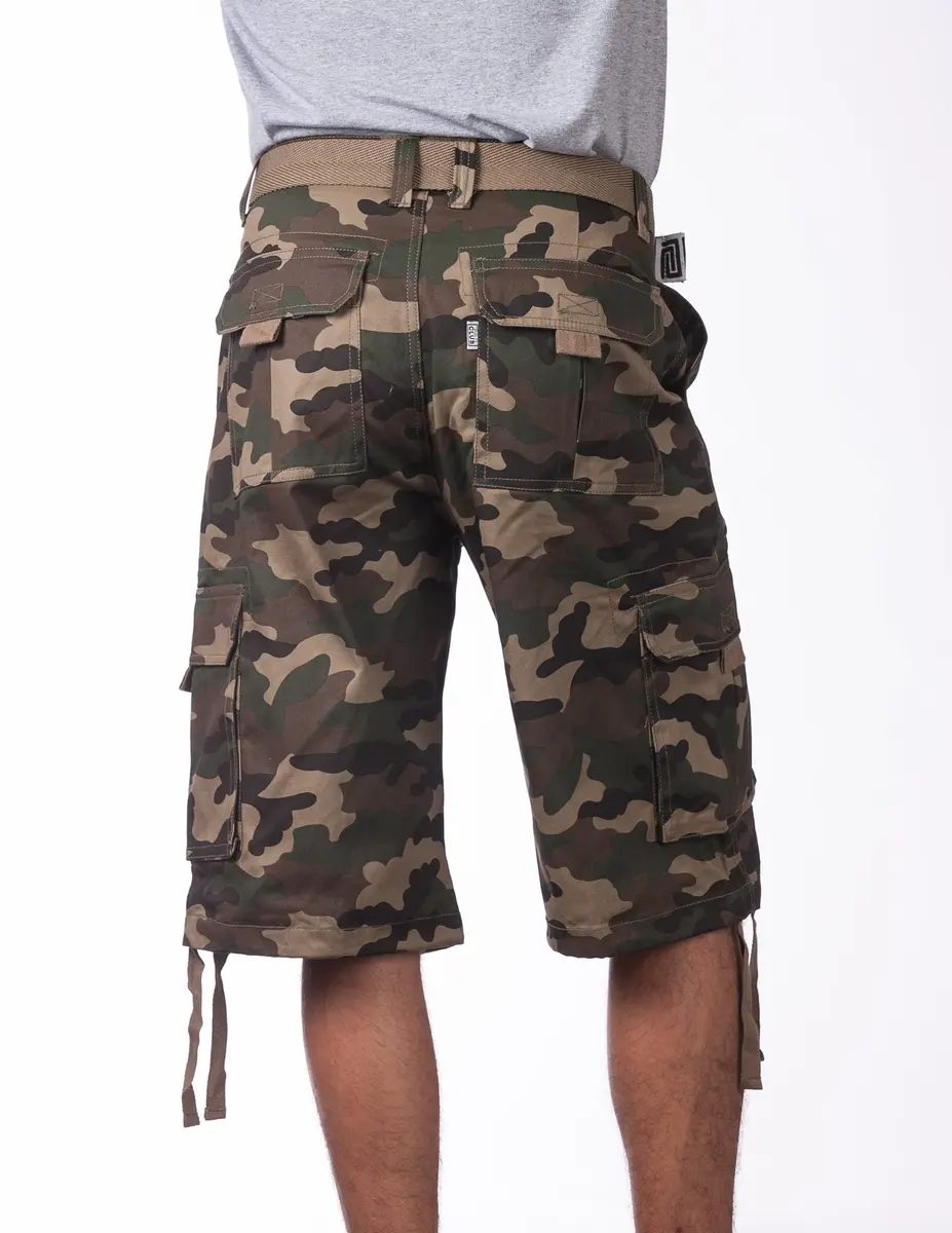Pro Club Men's Cotton Twill Cargo Shorts with Belt, 34" | Classic Loose Fit, Durable & Breathable - view 5