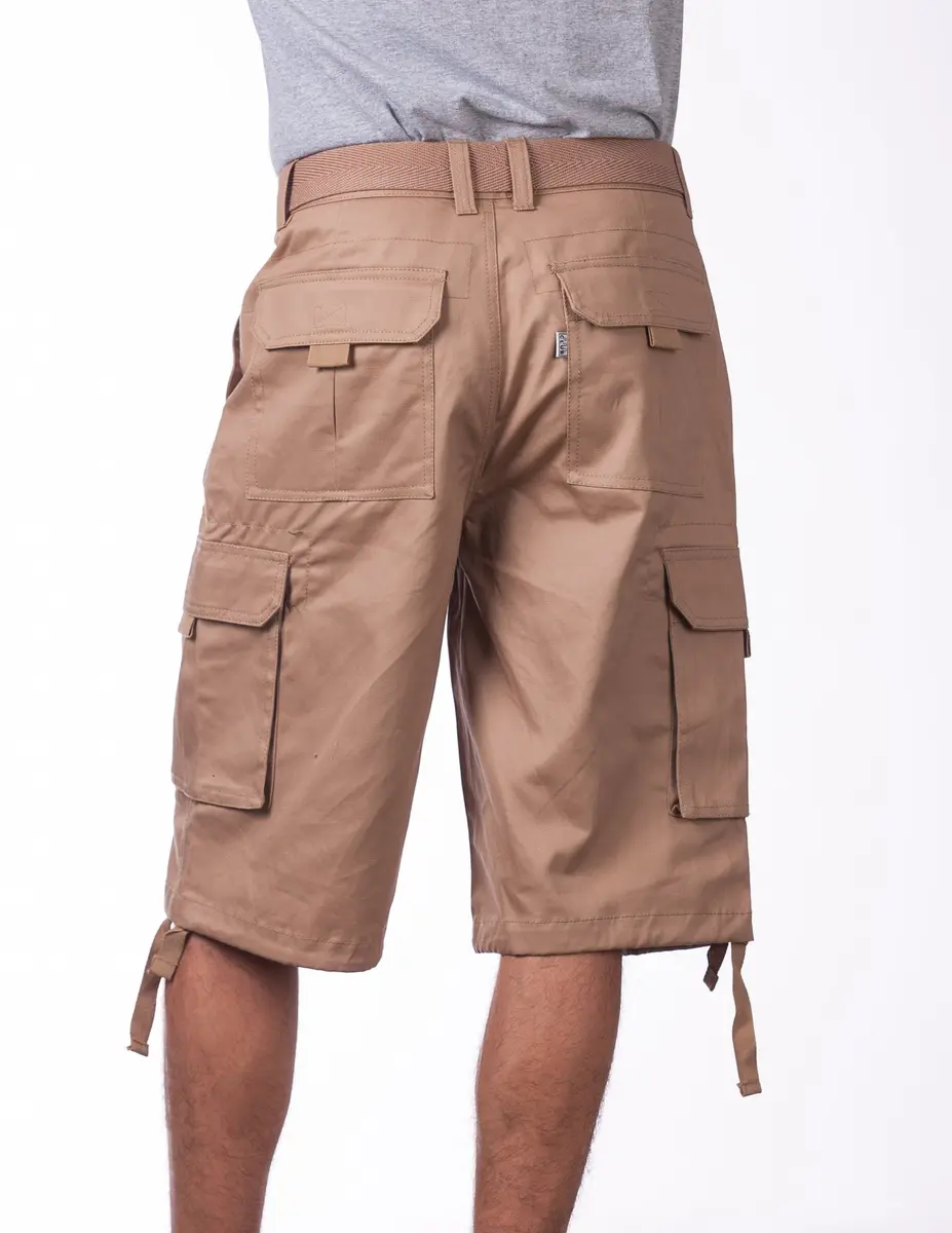 Pro Club Men's Cotton Twill Cargo Shorts with Belt, 36" | Classic Loose Fit, Durable & Breathable - view 3