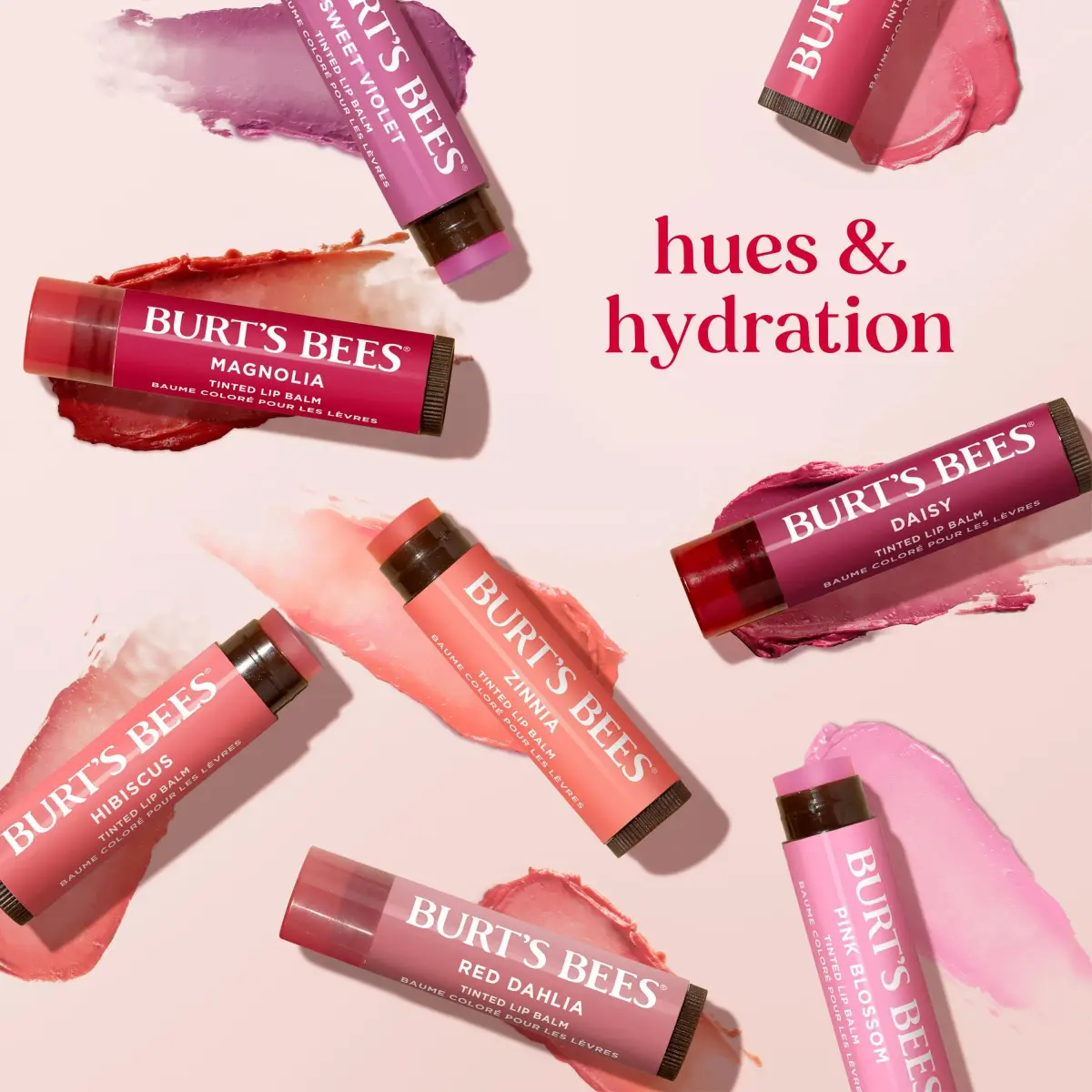 Burt's Bees Tinted Lip Balm, Petal Rose, 0.15 oz. (4.25g) | 8-Hour Moisture & Hint of Color - view 9