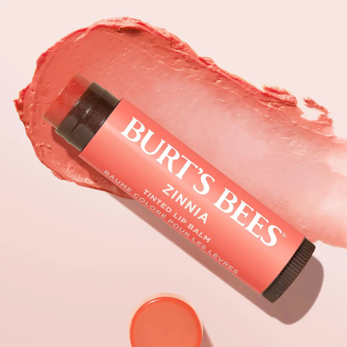 Burt's Bees Natural Tinted Lip Balm Zinnia 0.15 Oz (2-Pack) | Hydrates & Adds Sheer Color - view 9