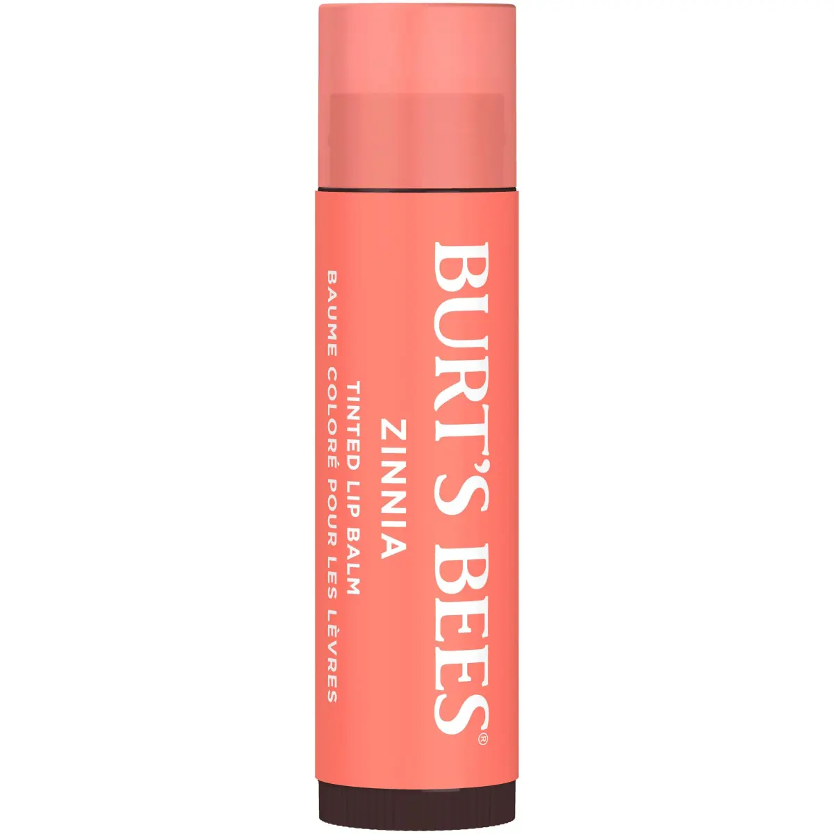 Burt's Bees Natural Tinted Lip Balm Zinnia 0.15 Oz (2-Pack) | Hydrates & Adds Sheer Color - view 2