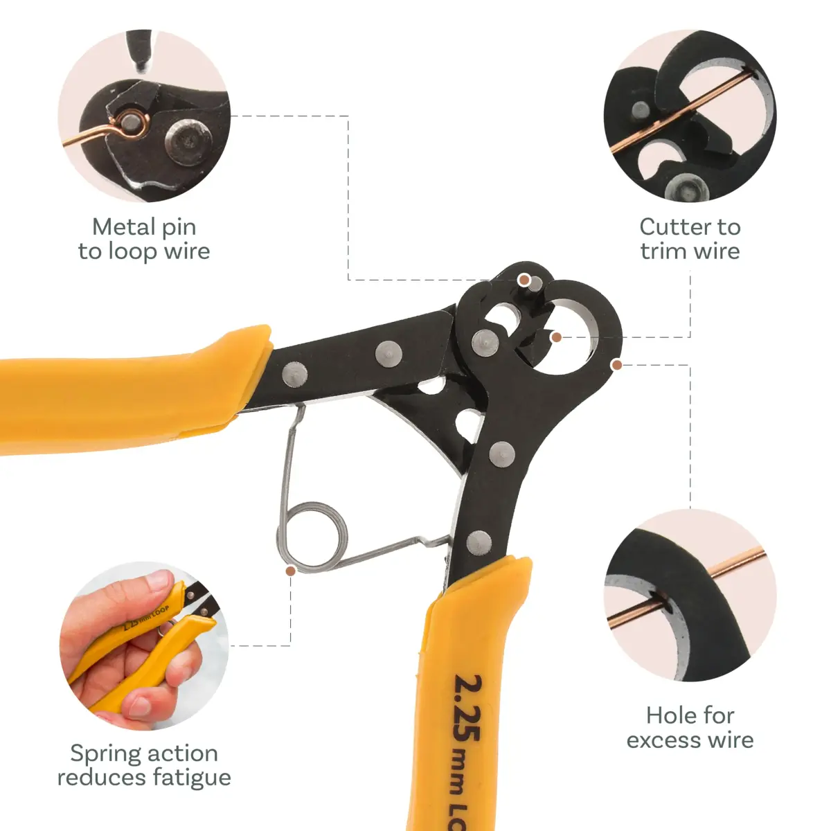 The Beadsmith Original One Step Looper Pliers | Creates Consistent 2.25 mm Loops for Jewelry Making (5 Inch) - view 5