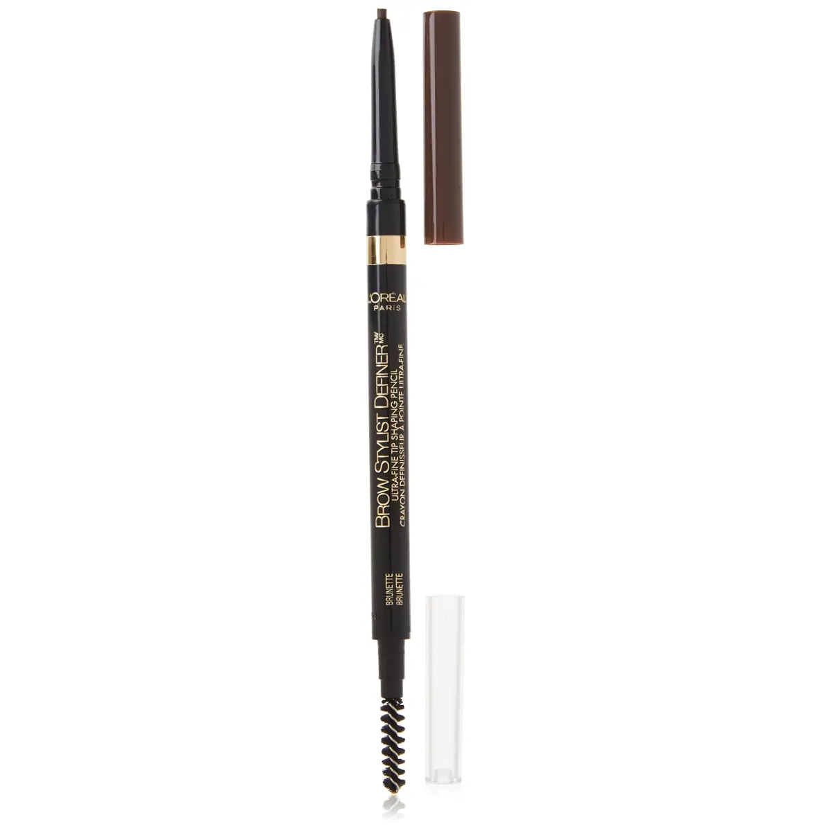 L'Oreal Paris Brow Stylist Definer Waterproof Eyebrow Pencil, Brunette | Ultra-Fine Tip for Natural Brows - main product image