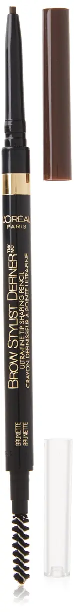 L'Oreal Paris Brow Stylist Definer Waterproof Eyebrow Pencil, Brunette | Ultra-Fine Tip for Natural Brows - main product image