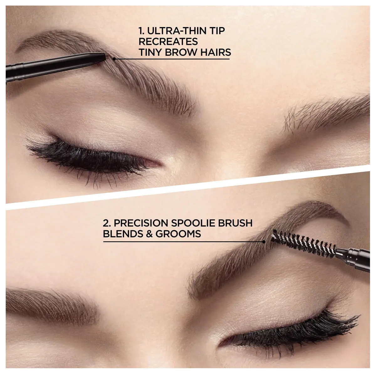L'Oreal Paris Brow Stylist Definer Waterproof Eyebrow Pencil, Dark Brunette, 0.003 oz - view 4
