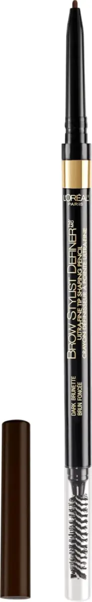 L'Oreal Paris Brow Stylist Definer Waterproof Eyebrow Pencil, Dark Brunette, 0.003 oz - main product image