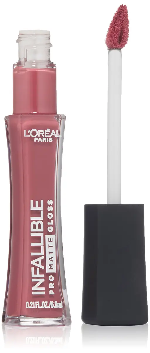 L'Oreal Paris Infallible Lip Pro Matte Gloss Blushing Ambition | Demi-Matte Liquid Lipstick 0.21 fl. oz. - main product image