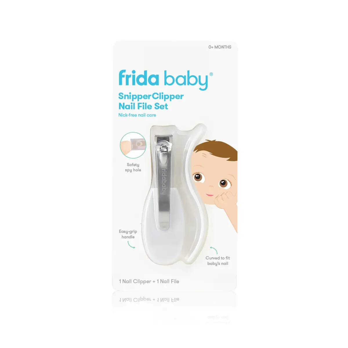 Frida Baby NailFrida SnipperClipper Set with Safety Spyhole, Nail File & Buffer | Newborn & Up - main product image